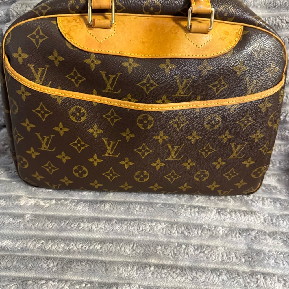 Louis Vuitton Monogram Brown Tan Briefcase